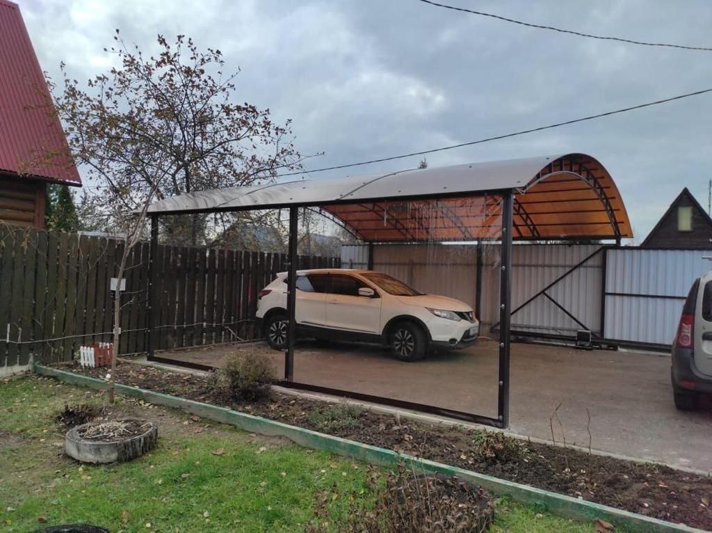 Прозрачные шторы ПВХ для навеса под автомобиль в Дмитриеве-Льговском
